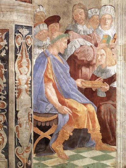 RAFFAELLO Sanzio Justinian Presenting the Pandects to Trebonianus oil painting image